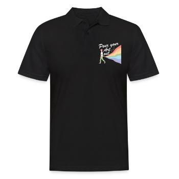Art Teacher Funny Saying Art Course Art Class - Men's Polo Shirt - black - Front - Kai (181cm)