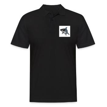 Requin cool avec lunettes de soleil - Polo Homme - noir - Devant - Kai (181cm)