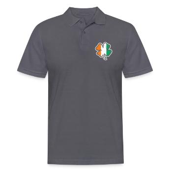 Irish Flag - Männer Poloshirt - Anthrazit - Vorne - Nico (186cm)