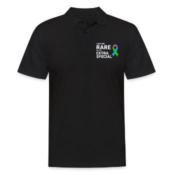 Sensibilisation aux maladies rares Extra-Special Singularness - Polo Homme - noir - Devant - Kai (181cm)