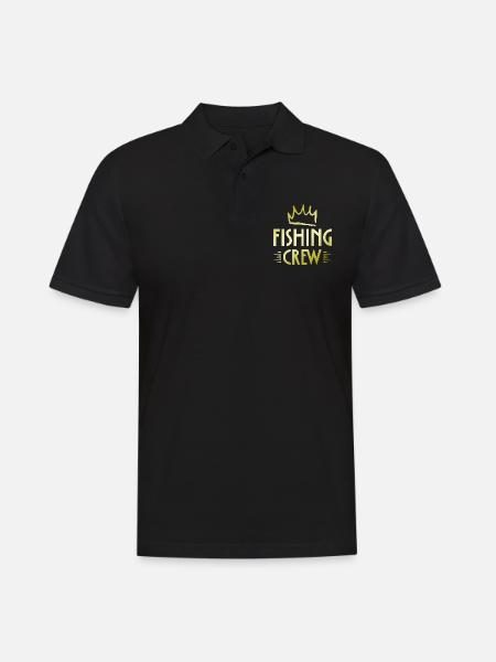 Fishing Crew - Men's Polo Shirt - black