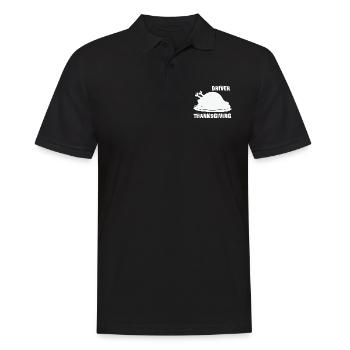 Dîner de dinde de Thanksgiving du chauffeur - Polo Homme - noir - Devant - Kai (181cm)
