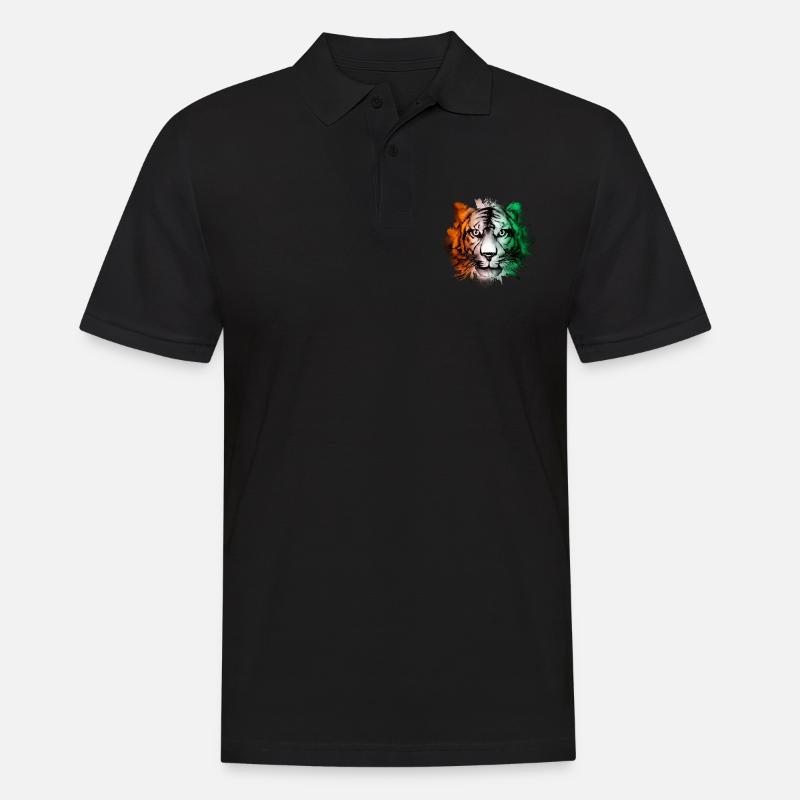 Elfenbeinküste - Männer Poloshirt - Schwarz