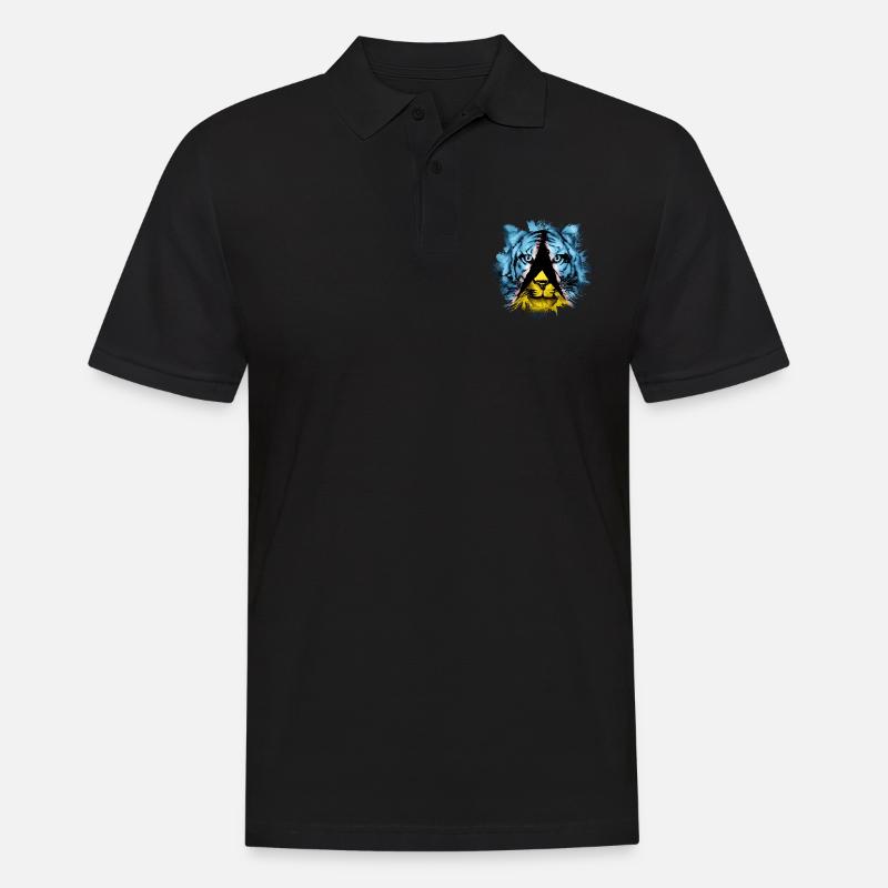 St. Lucia - Männer Poloshirt - Schwarz