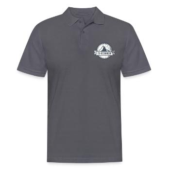 Alpenüberquerung Oberstdorf Meran E5 Fernwanderweg - Männer Poloshirt - Anthrazit - Vorne - Nico (186cm)