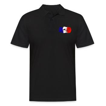 Drapeau de France Motorsport - Polo Homme - noir - Devant - Kai (181cm)