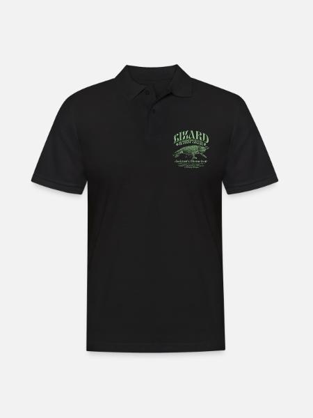 Jackson's Chameleon Lizard Whisperer - Men's Polo Shirt - black