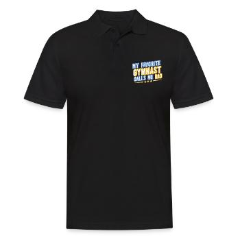 Mon gymnaste préféré m’appelle Papa - Polo Homme - noir - Devant - Kai (181cm)