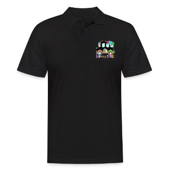 Team Lehramtsschüler der 1. Klasse Zurück in die Schule - Männer Poloshirt - Schwarz - Vorne - Kai (181cm)