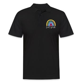 Hello 1st Grade Back To School First Day - Men's Polo Shirt - black - Front - Kai (181cm)