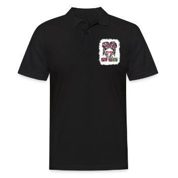 Zweite Klasse Rainbow Girls Jungen Lehrerteam 2. - Männer Poloshirt - Schwarz - Vorne - Kai (181cm)