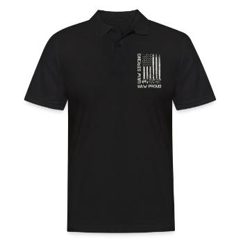 UAW Strong UAW Proud Union Pride UAW Laborer - Men's Polo Shirt - black - Front - Kai (181cm)