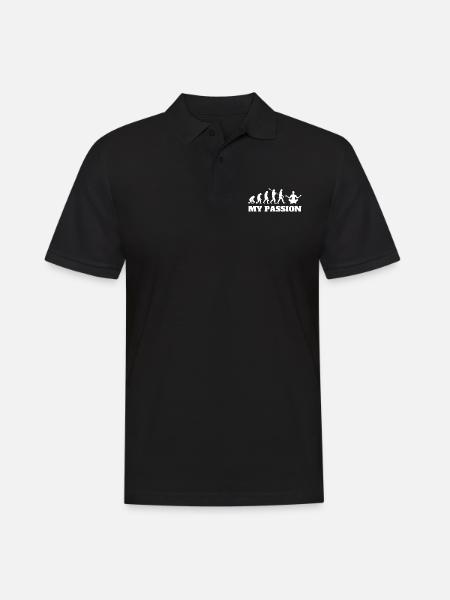 My Passion - Yoga Evolution - Men's Polo Shirt - black