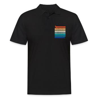 Tenue d’ami de chien, teckel de chien meilleur ami - Polo Homme - noir - Devant - Kai (181cm)
