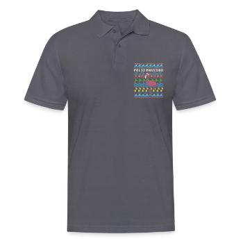 Feliz Navidad Hässliche Weihnachten - Männer Poloshirt - Anthrazit - Vorne - Nico (186cm)