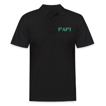 BONNE FÊTE PAPA. PAPA. FÊTE DES PÈRES. PÈRE - Polo Homme - noir - Devant - Kai (181cm)