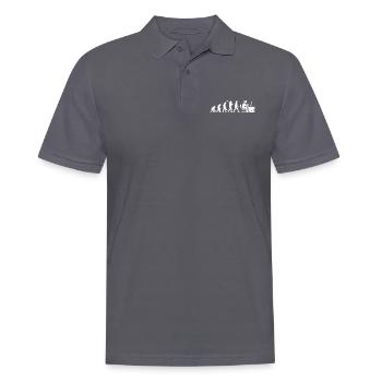 Gaming Gamer Evolution Geschenk - Männer Poloshirt - Anthrazit - Vorne - Nico (186cm)