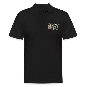 2007 geboren Jahrgang Geburtstag Geschenk - Männer Poloshirt - Schwarz - Vorne - Kai (181cm)
