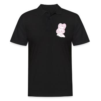 Années 50 / Portrait de femme / Pouvoir des femmes / minavi - Polo Homme - noir - Devant - Kai (181cm)