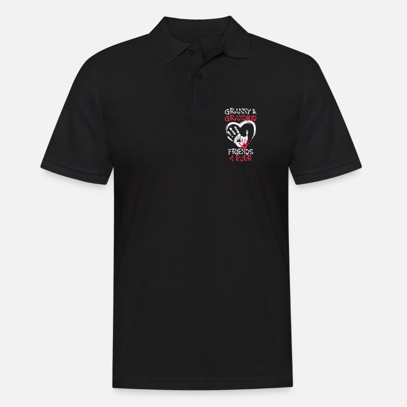 Enkelkind Großmutter Oma Lieblingsoma Statement - Männer Poloshirt - Schwarz