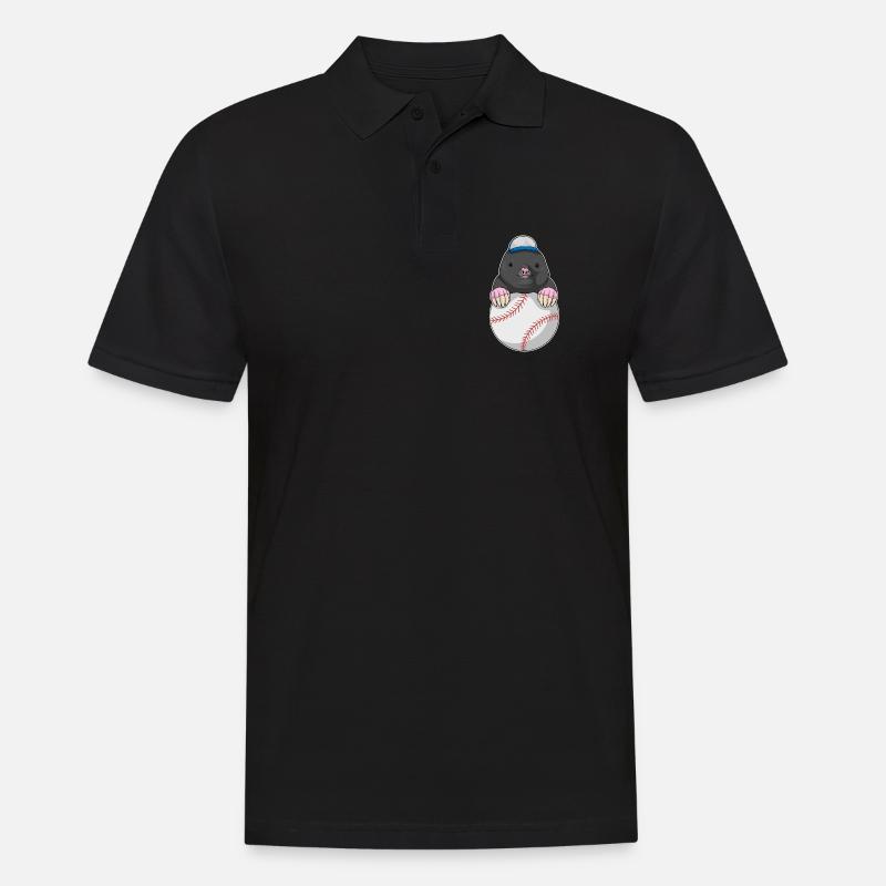 Mole Cap Baseball - Polo Homme - noir