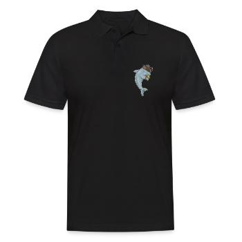 Dolphin Pirate Crochet Main - Polo Homme - noir - Devant - Kai (181cm)