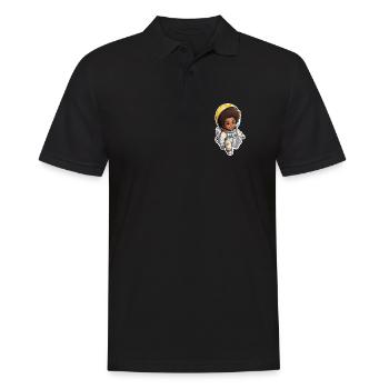 Personnage astronaute mignon pour les enfants - Polo Homme - noir - Devant - Kai (181cm)