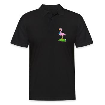 Sucette de flamant rose - Polo Homme - noir - Devant - Kai (181cm)