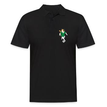 Chat Joueur de football Football - Polo Homme - noir - Devant - Kai (181cm)