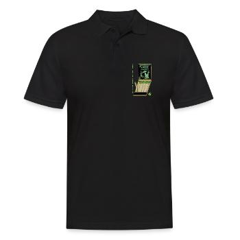 UFO Invasion Vintage Poster Design - Männer Poloshirt - Schwarz - Vorne - Kai (181cm)