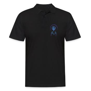 Voodoo-Priester - Männer Poloshirt - Schwarz - Vorne - Kai (181cm)