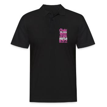 Chefin Wir Haben Versucht Finden - Men's Polo Shirt - black - Front - Kai (181cm)