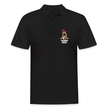 Before You Ask Mops Möpse Mopsbesitzer Mopshalter - Männer Poloshirt - Schwarz - Vorne - Kai (181cm)