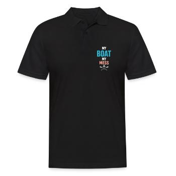 Les poils de mer s’en fichent - Polo Homme - noir - Devant - Kai (181cm)