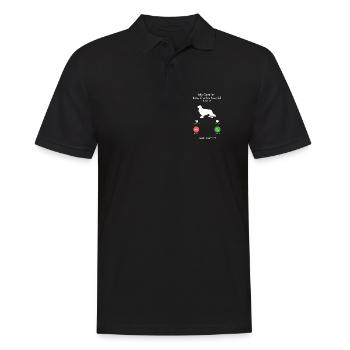 Le Cavalier King Charles Spaniel appelle le design - Polo Homme - noir - Devant - Kai (181cm)