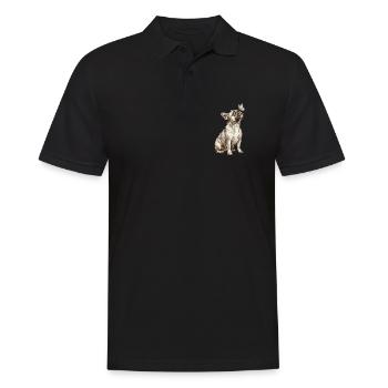 French Bulldog for Dog Lover Butterfly - Men's Polo Shirt - black - Front - Kai (181cm)