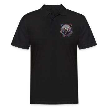 Ours tribal - Polo Homme - noir - Devant - Kai (181cm)