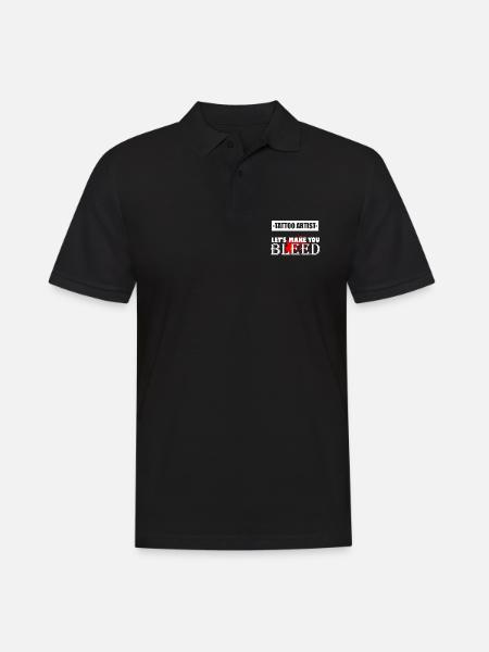 Tattoo Artist Ink tattoo artist tattoo artist Bleed - Herre poloshirt - sort