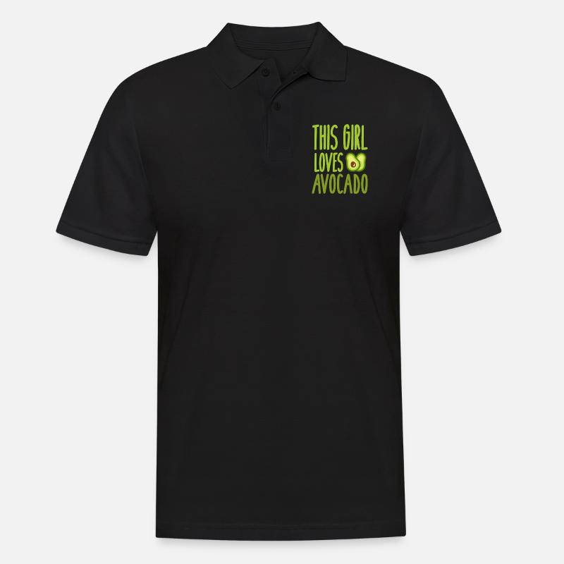 Avocado - Männer Poloshirt - Schwarz