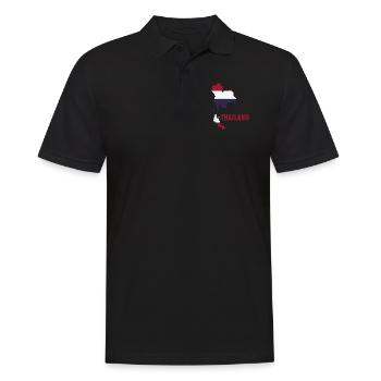 Thailand - Männer Poloshirt - Schwarz - Vorne - Kai (181cm)