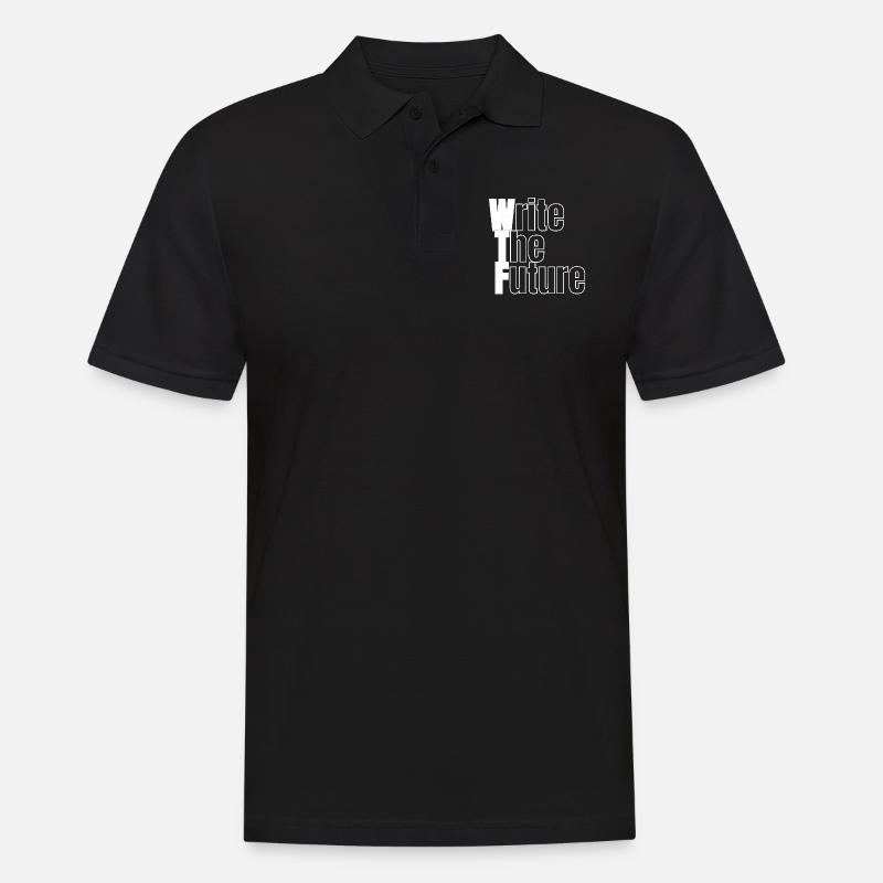 WTF - Write The Future - Men's Polo Shirt - black