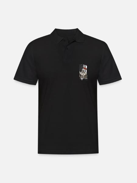 Chevalier d'armure de bataille médiévale - Polo Homme - noir