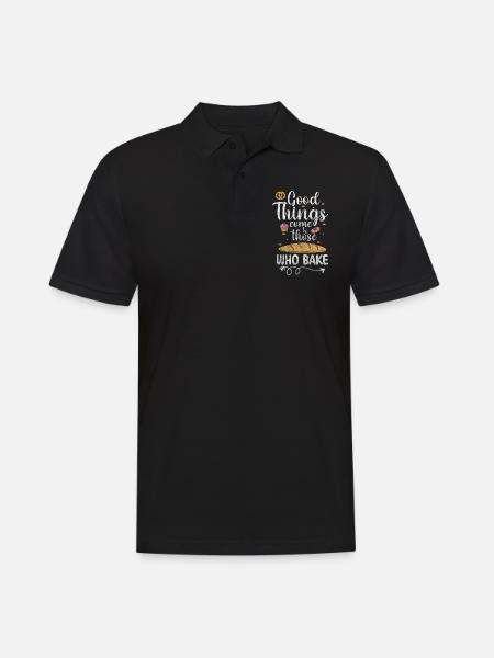 Baker profession dough - Men's Polo Shirt - black