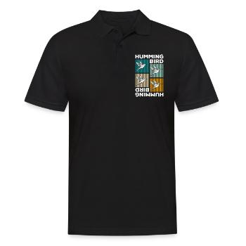 Vie animale des oiseaux - Polo Homme - noir - Devant - Kai (181cm)