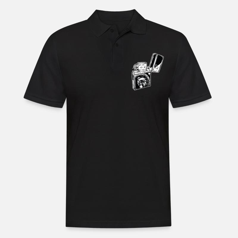 SHARP // Trojan // Lighter - Men's Polo Shirt - black