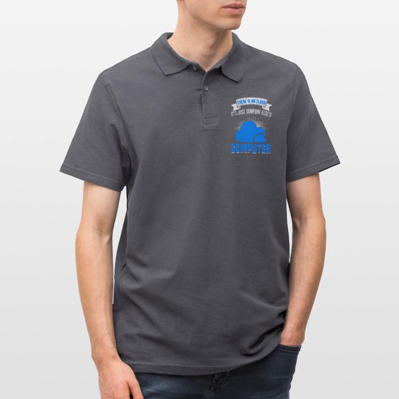 Cloud Computing Informatik Programmierung Dev Männer Poloshirt