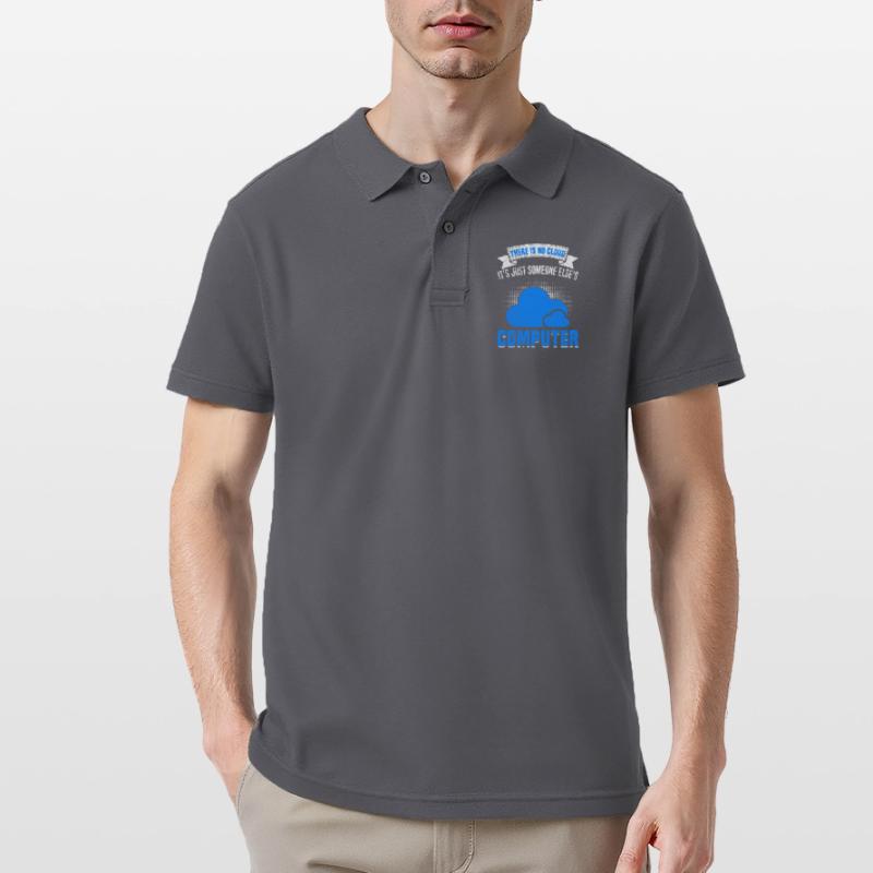 Cloud Computing Informatik Programmierung Dev Männer Poloshirt