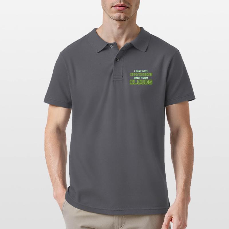 Cloud Computing Informatik Programmierung Dev Männer Poloshirt