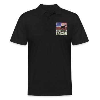 Chasse aux bois de cerf Chasse Saison de chasse - Polo Homme - noir - Devant - Kai (181cm)