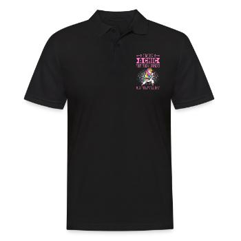 Funny Brazilian Jiu Jitsu Quote BJJ Women - Men's Polo Shirt - black - Front - Kai (181cm)